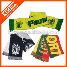 Wholesale knitted winter acrylic football club scarf